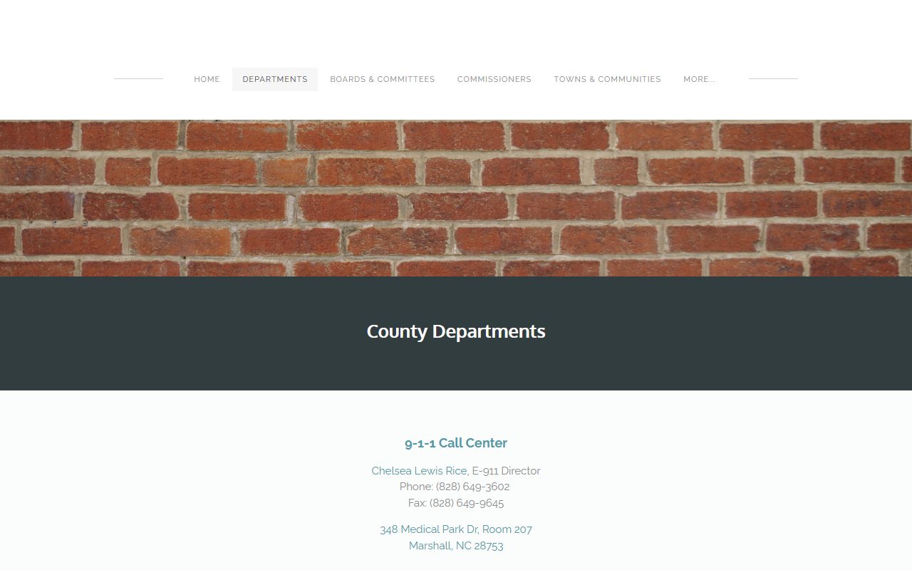 Madison County Clerk of Superior Court departments directory context