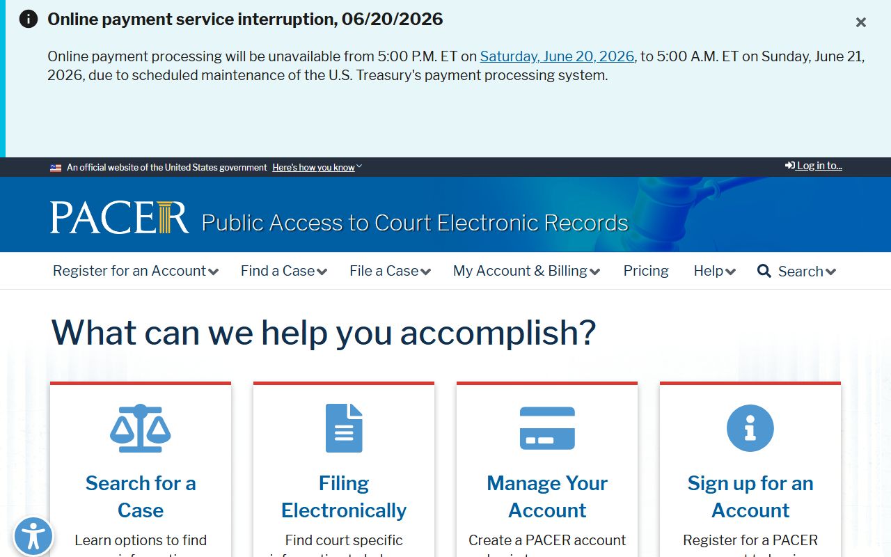 Madison County District Court federal PACER distinction